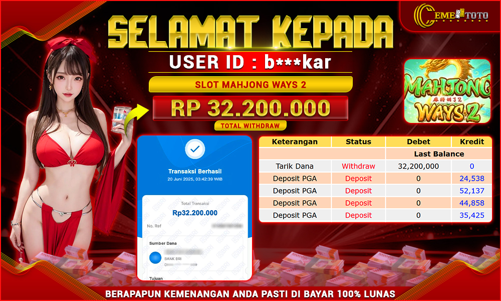 SLOT MAHJONG WAYS 2 RP.32.200.000 LUNAS